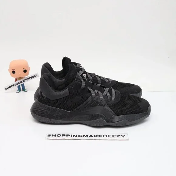 [US 8] adidas DON ISSUE #1 Core Bounce Basketball Shoes Triple Black Rare